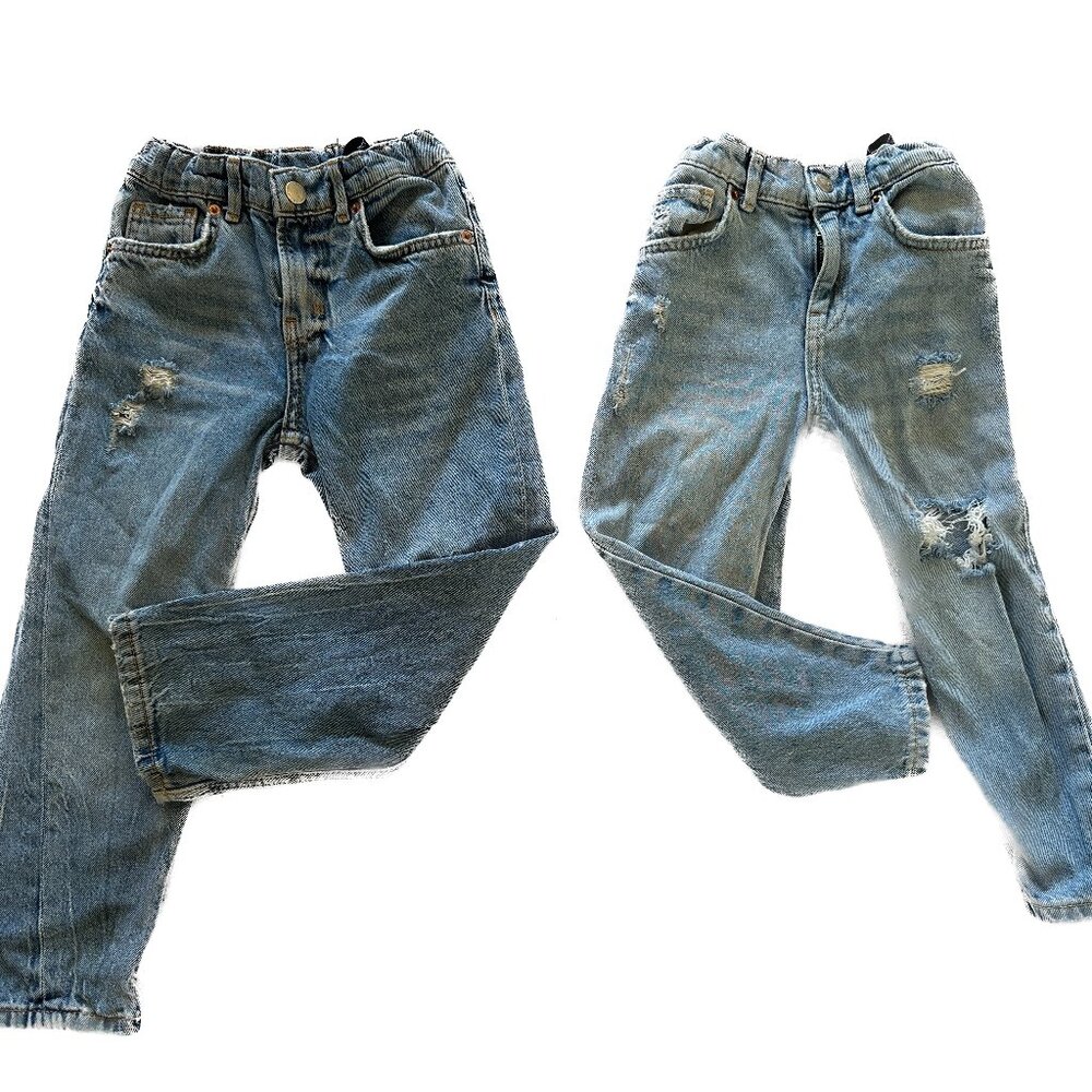 Zara Kids Boys Distressed Jeans Lot of 2 Size 6